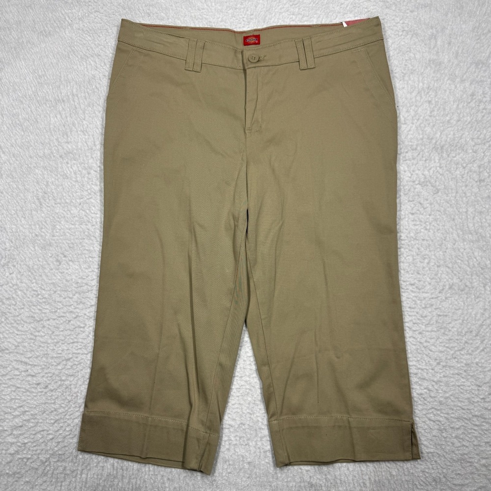 Dickies Khaki Cari Pants Beige Juniors Women's Size 15 (36x18)